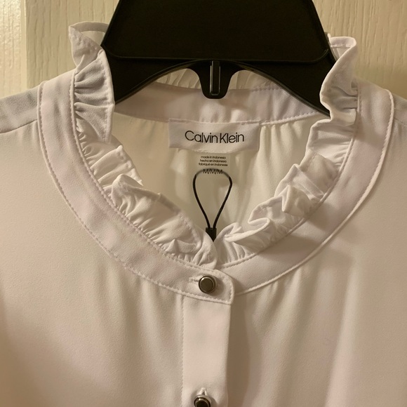Calvin Klein Blouse, sz M, NWT $59.00 - Picture 15 of 16